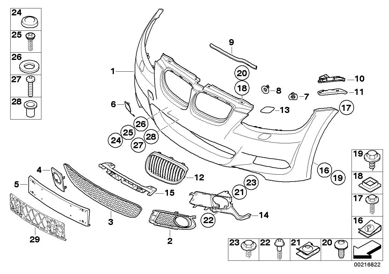 BMW Klappe Abschleppöse grundiert E92 E93 51118044666 - 3er E92,