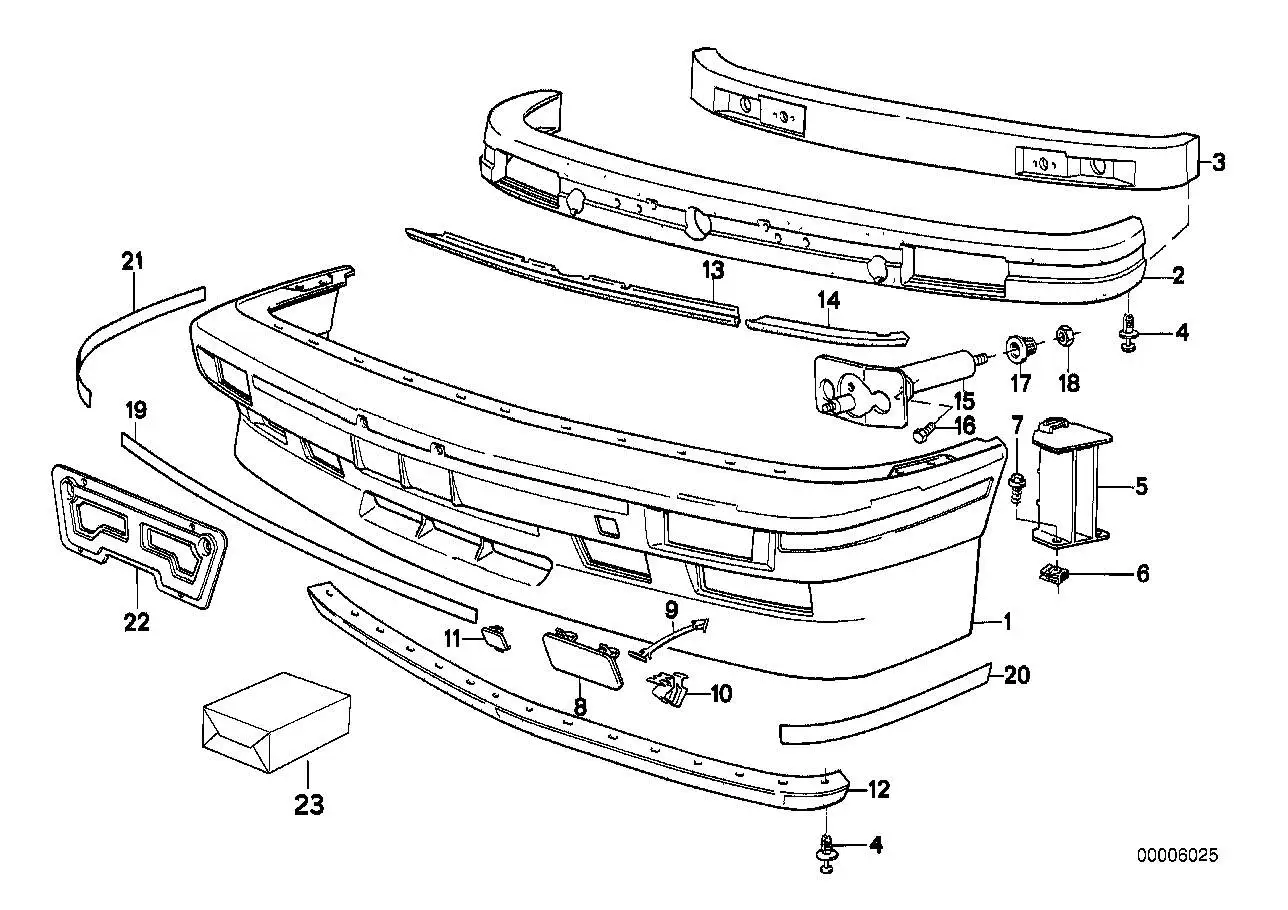 BMW Abdeckung links E30 51111961927 - Bildposition 08