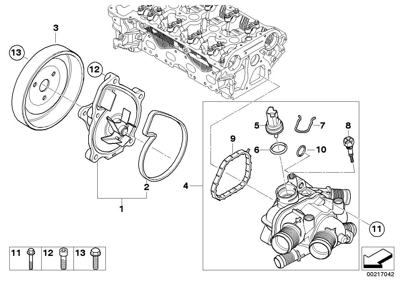BMW Temperatursensor R55 R56 R57 13627535068 - MINI R56, MINI R55