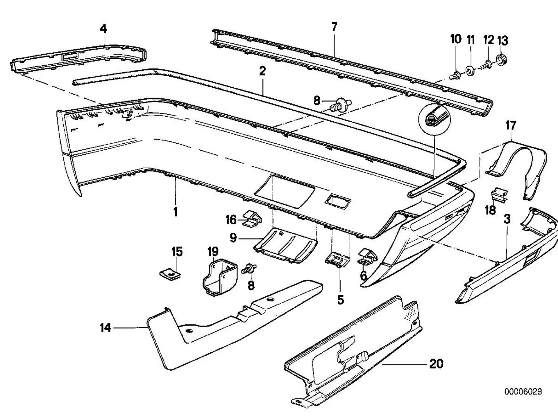BMW Klammer E34 51121946389