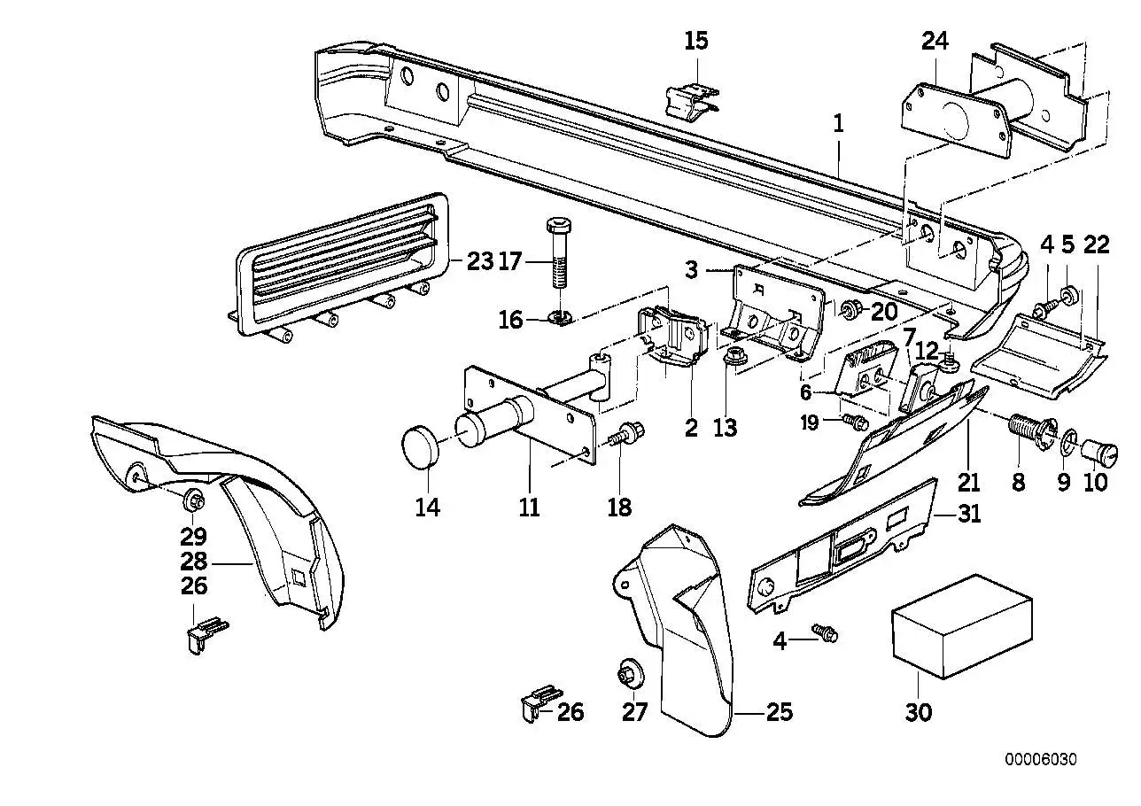 BMW Halter E34 51121944543