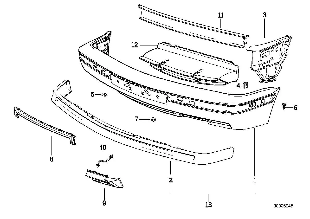 BMW Abdeckung rechts E34 51112230404 - 5er E34