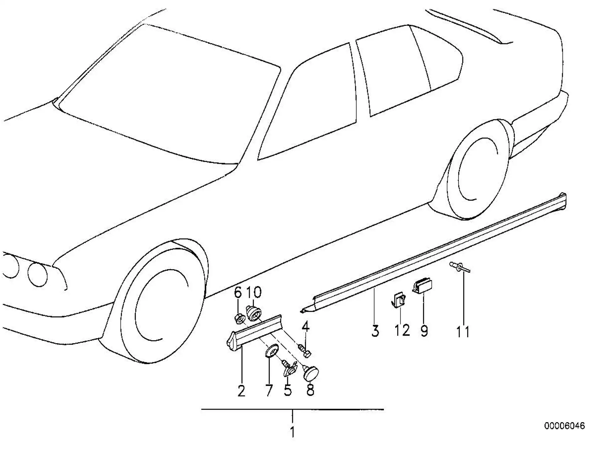 BMW Klammer E30 E34 51711959929