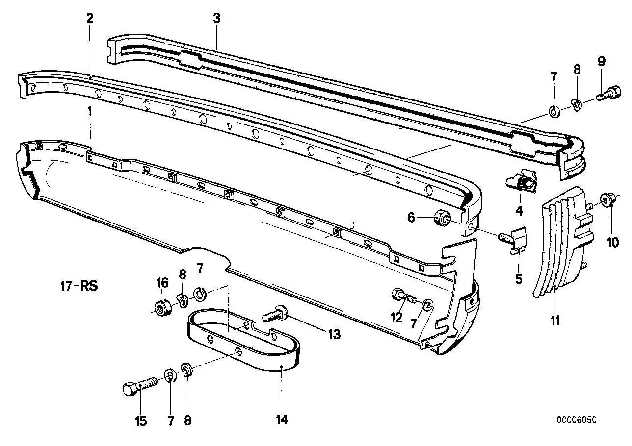 BMW Sechskantmutter mit Scheibe E21 E24 E30 E81 E87 F91 G14 07147