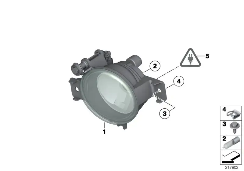 BMW Nebelscheinwerfer rechts E70 63177224644 - Bildposition 01