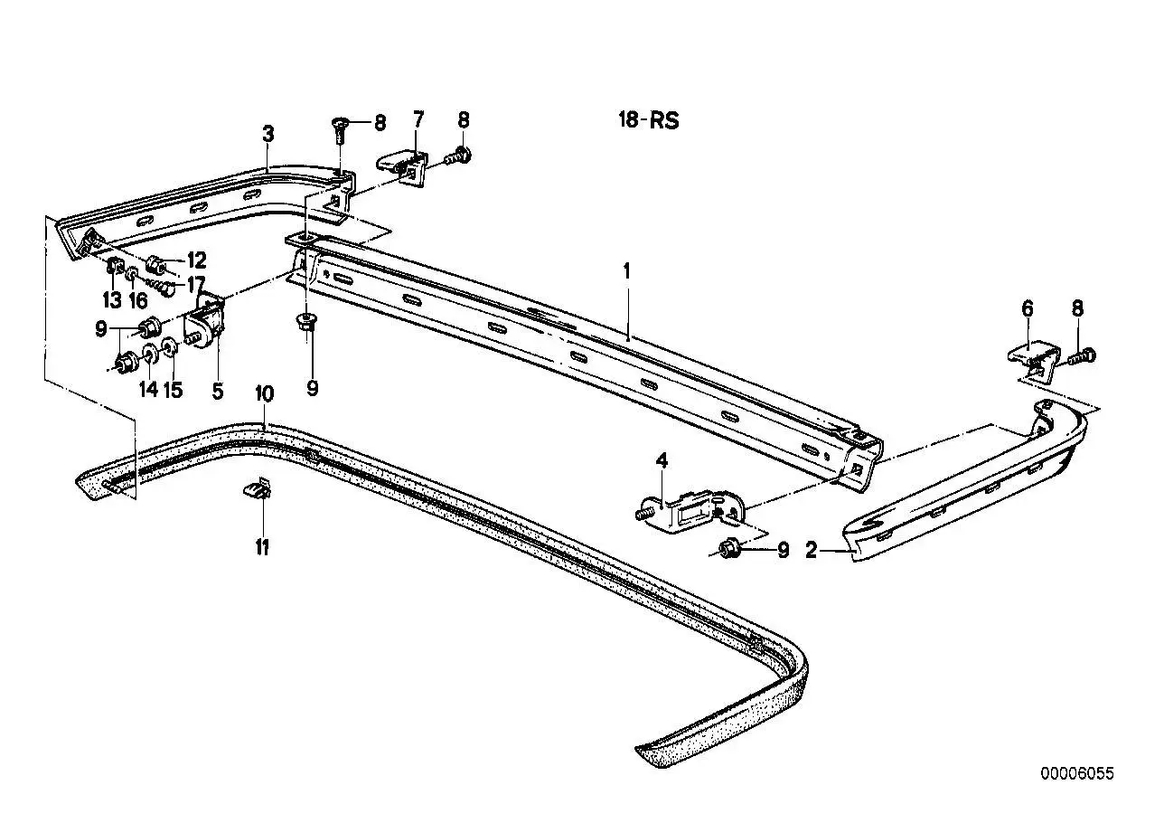 BMW Stossleiste E28 51121867615