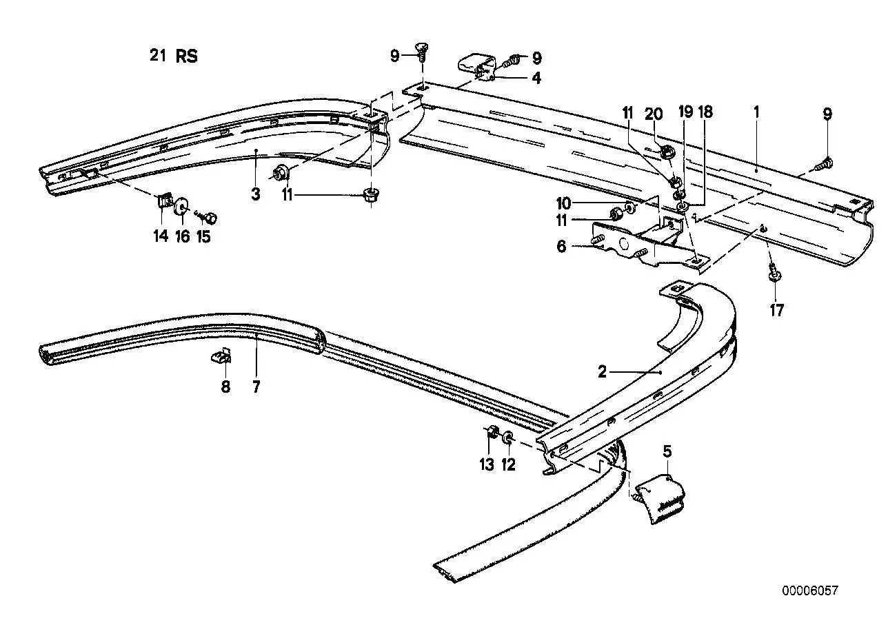BMW Halter rechts E24 51121884892 - Bildposition 06