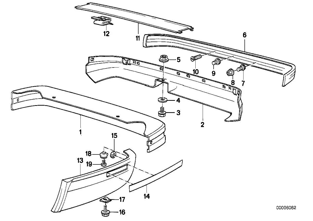 BMW Abdeckblende E24 51121967519 - Bildposition 11