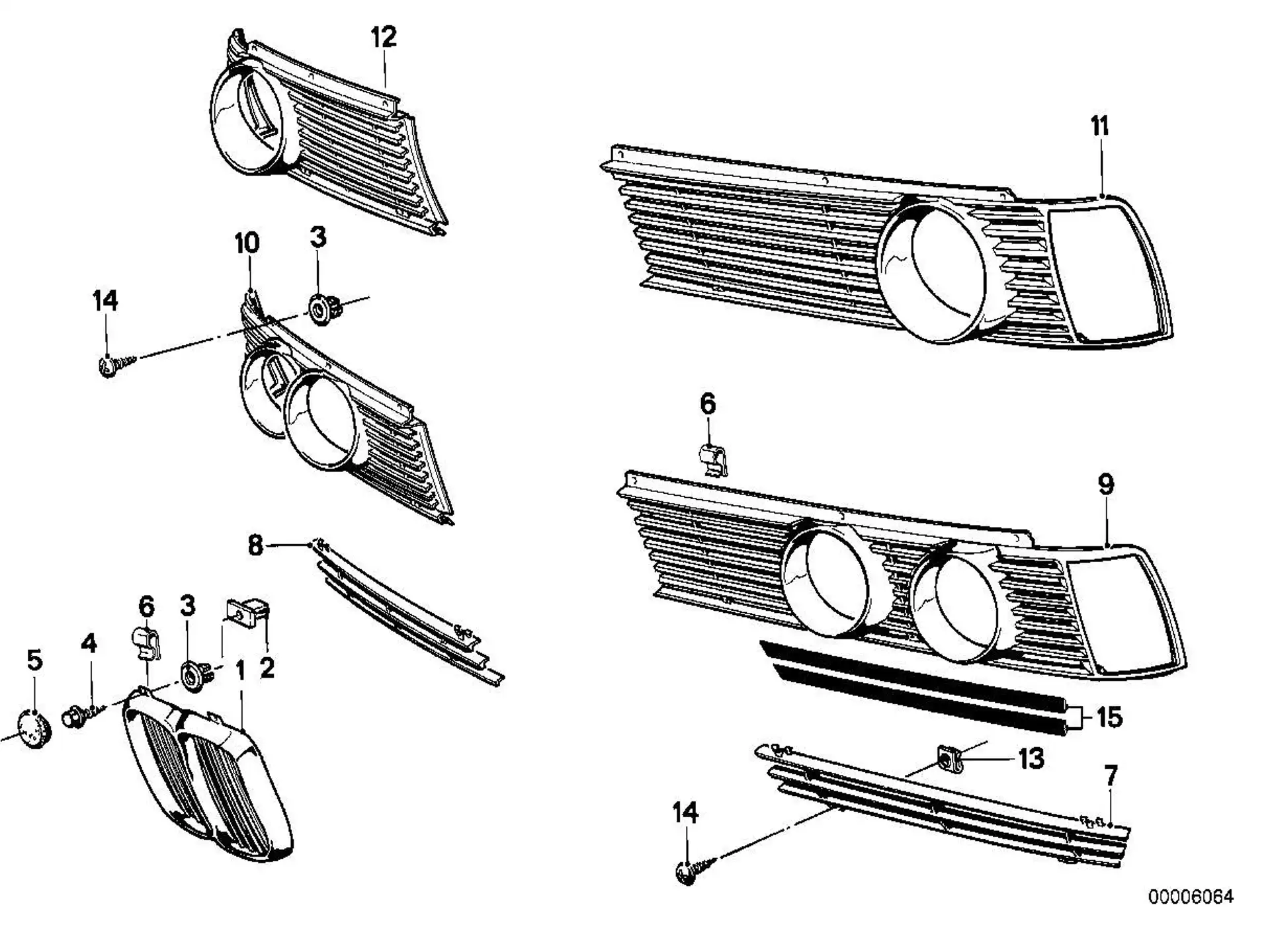 BMW Spreizmutter E12 E21 E23 E24 E28 51135680113