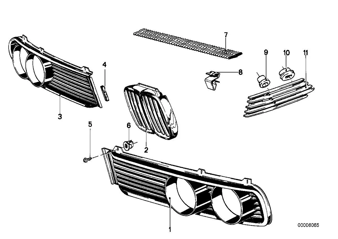 BMW Klammer E12 E23 E28 51131819327 - 5er E12, 5er E28, 7er E23