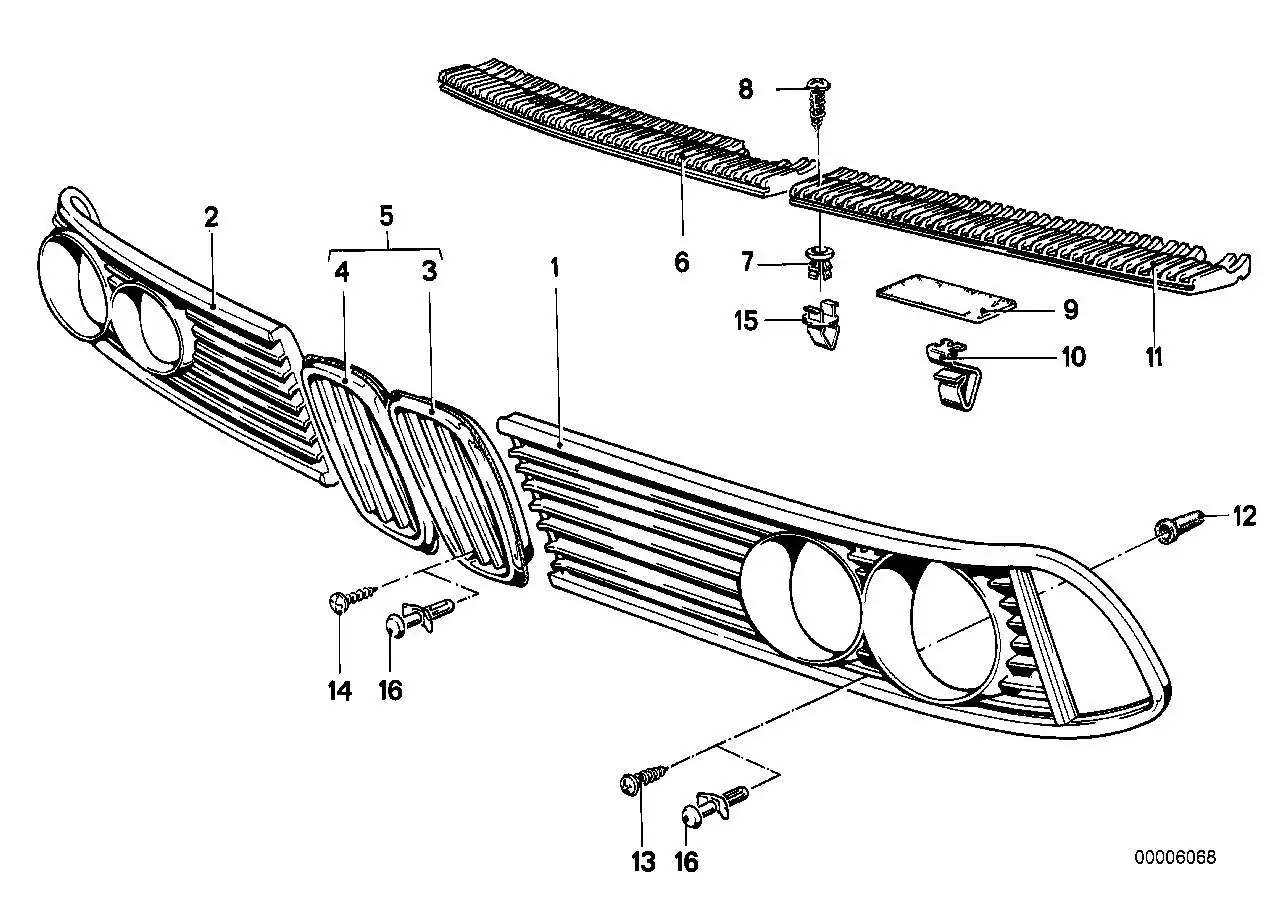 BMW Klammer E23 51131881595 - Bildposition 15