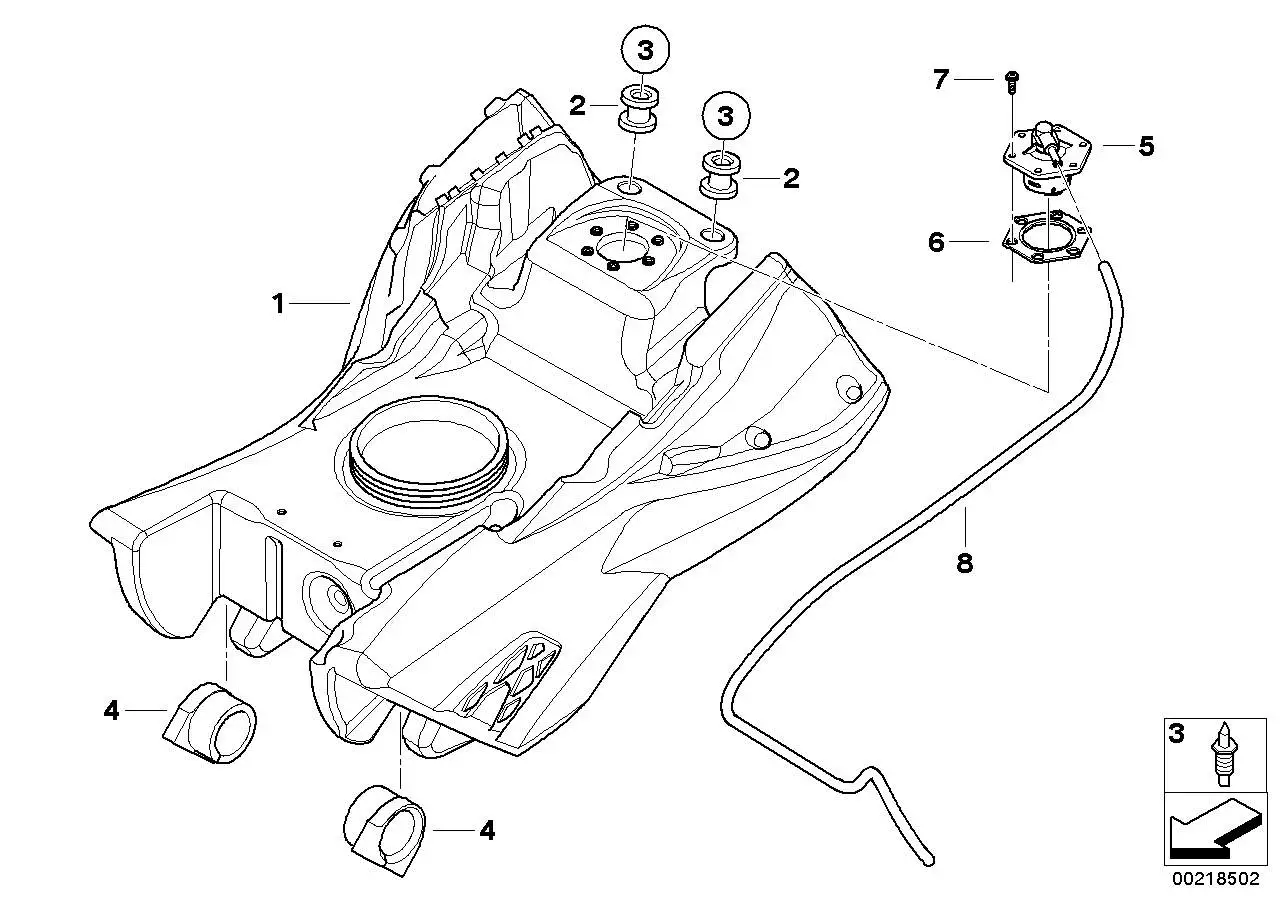 BMW Kraftstoffbehälter 16117721043