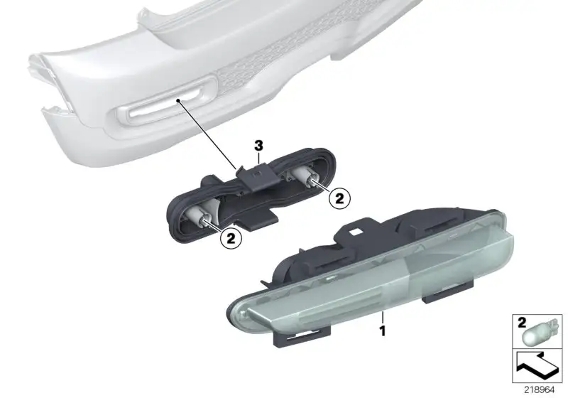 BMW Lampenträger R56 R57 R58 R59 63247297418 - Bildposition 03