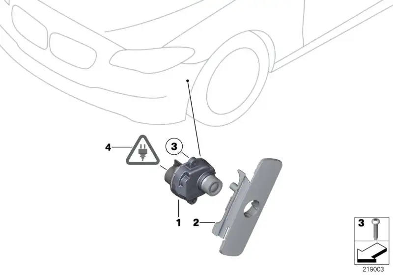 BMW Halter links F10 F11 51117207921 - 5er