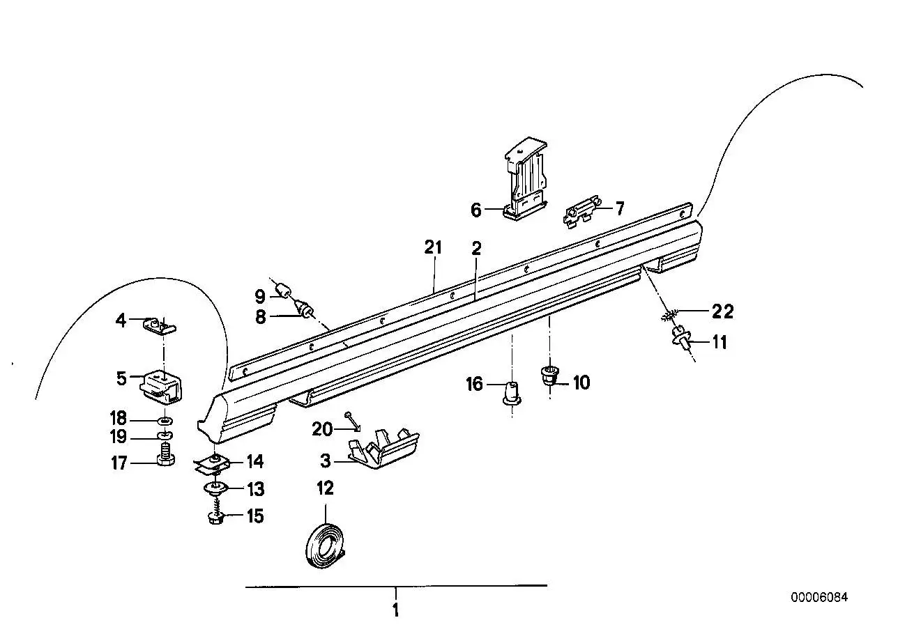 BMW Einsteckmutter E28 51711909559 - 5er E28