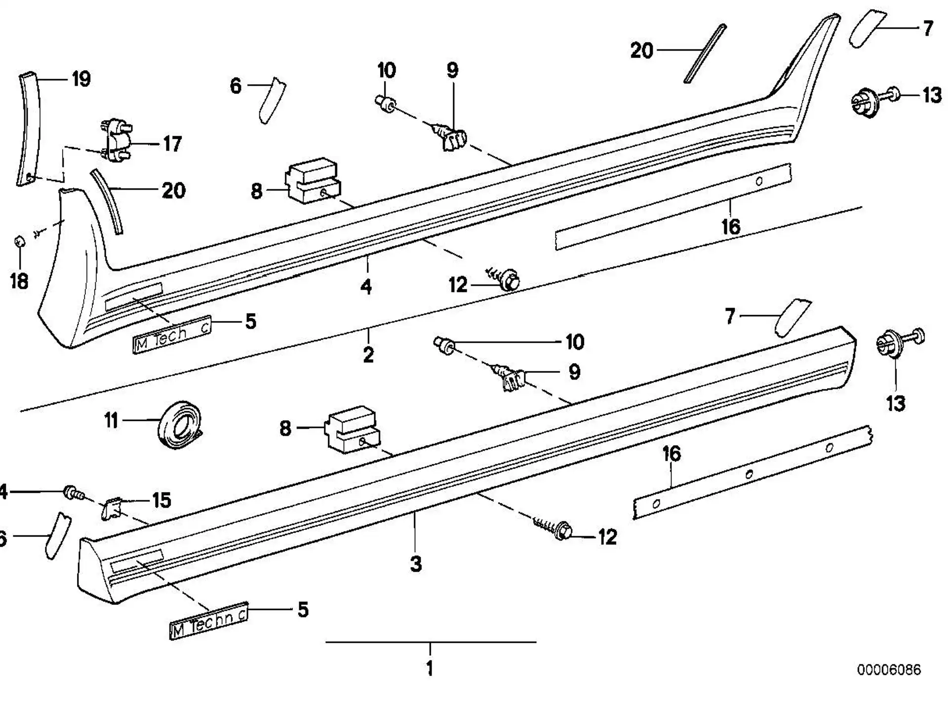 BMW Klemmstück E30 E24 51711933125