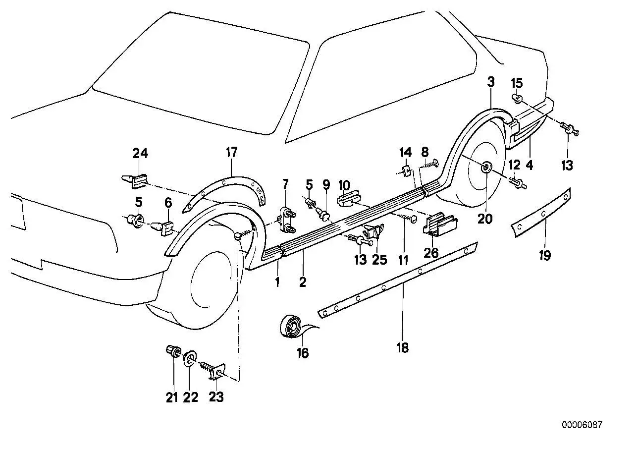 BMW Stopfen E28 E30 E36 51711929320 - Z1 E30, Z3 E36, 5er E28