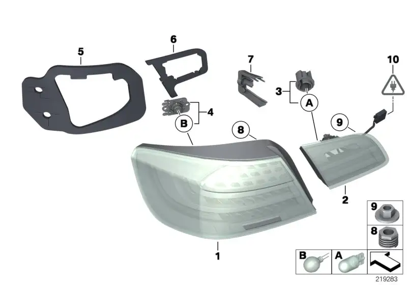 BMW Heckleuchte Heckklappe links E93 63217252783 - 3er E93