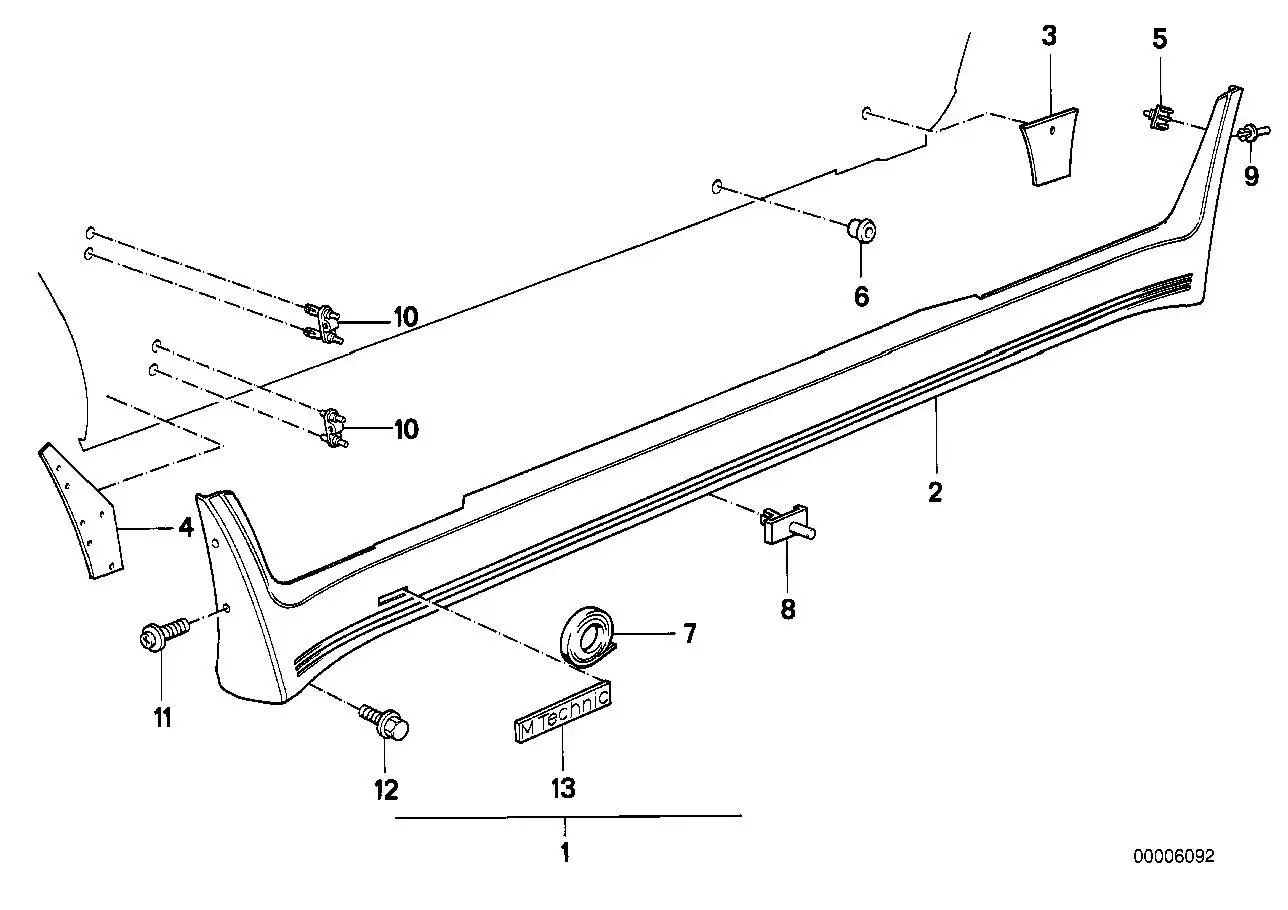 BMW Klammer E24 E30 51711919149 - Bildposition 05