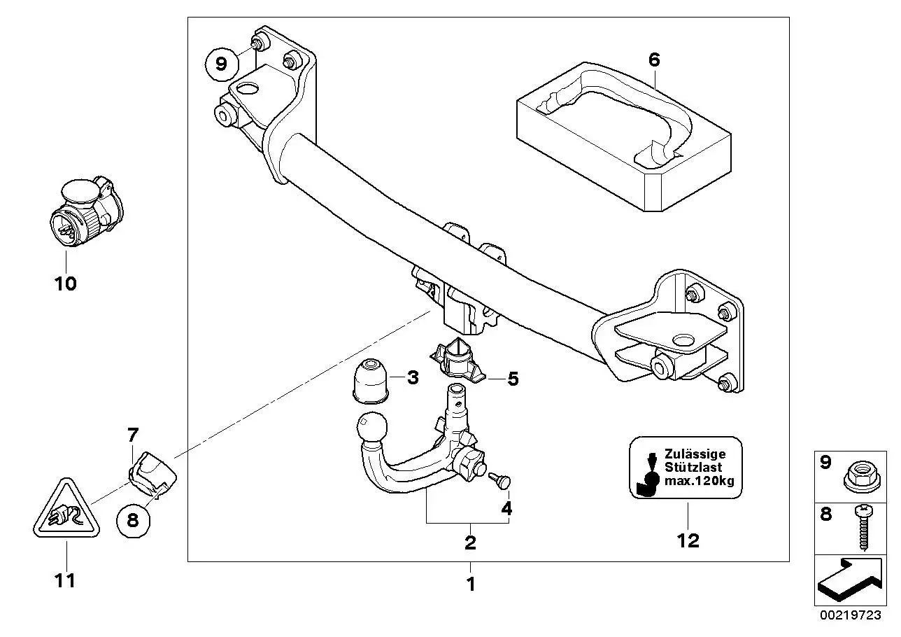 BMW Ablageschale Kugelkopf E70 F15 F16 F85 F86 71606772223 - Bild