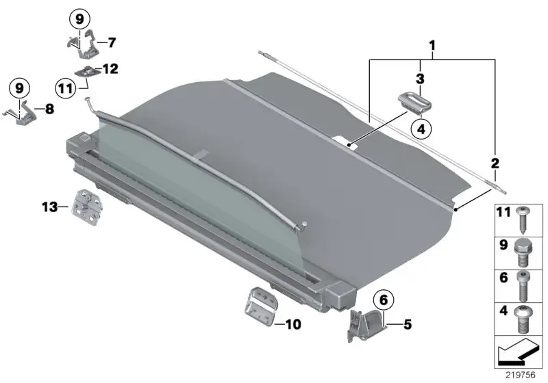 BMW Kombi-Rollo F11 51479200685