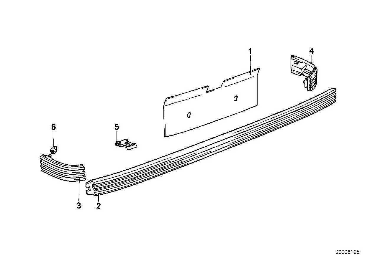 BMW Klammer E24 51131907710 - Bildposition 05