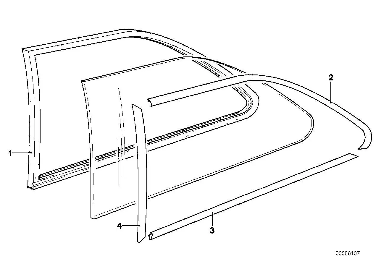 BMW Zierleiste oben rechts E21 51361840910