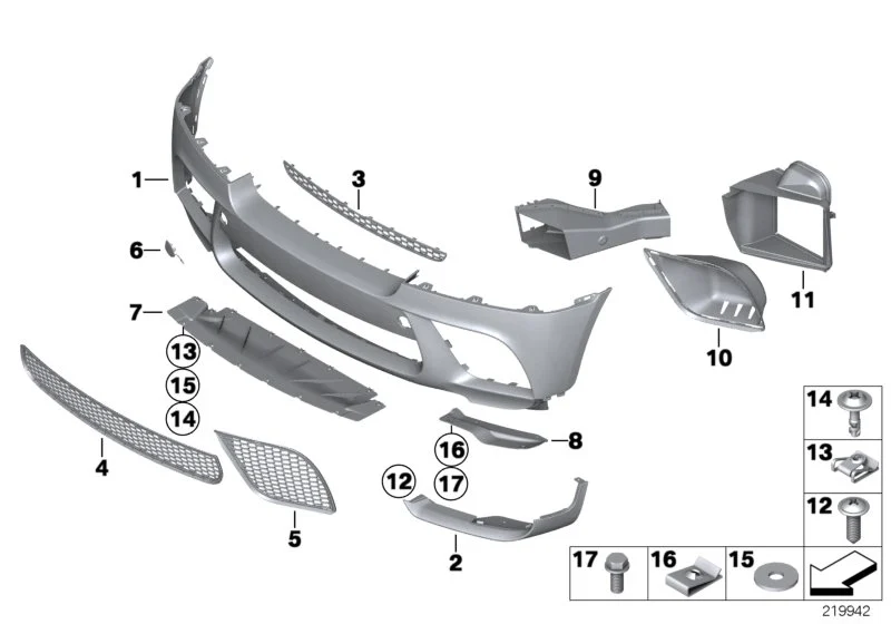 BMW Blechschraube E65 E66 E70 E71 E72 E85 E86 F15 F16 F85 F86 07119905507