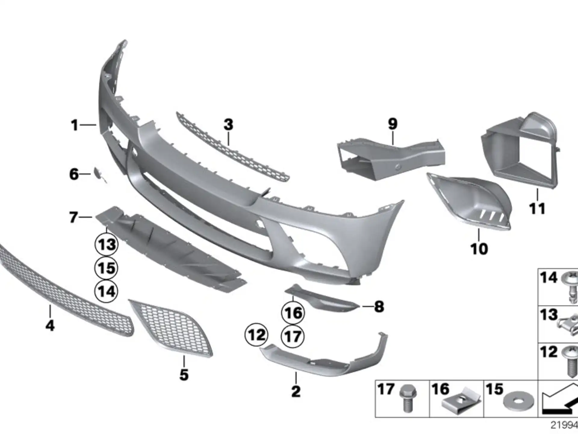 BMW Blechschraube E65 E66 E70 E71 E72 E85 E86 F15 F16 F85 F86 07119905507