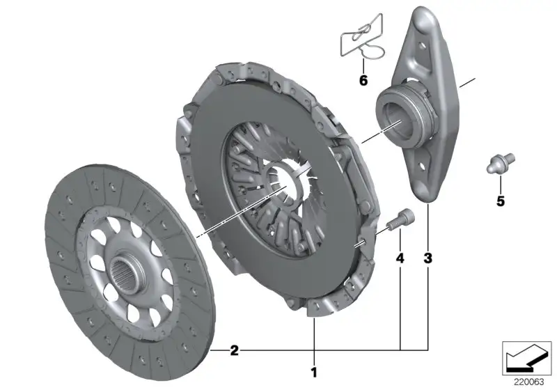 BMW Satz Kupplungsteile E61 E83 E84 E89 E90 E91 E92 F10 F11 21207