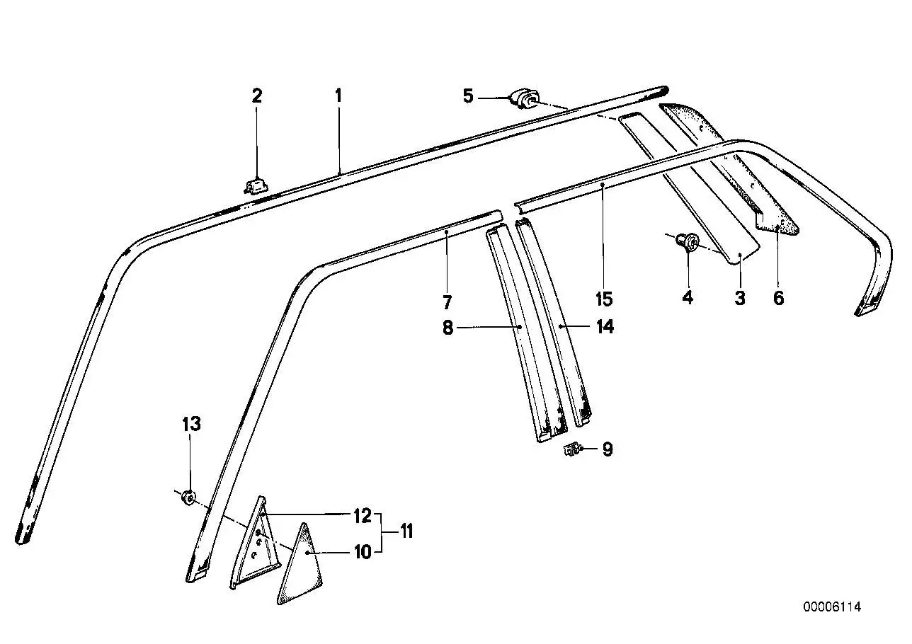 BMW Blende links E28 51321961253