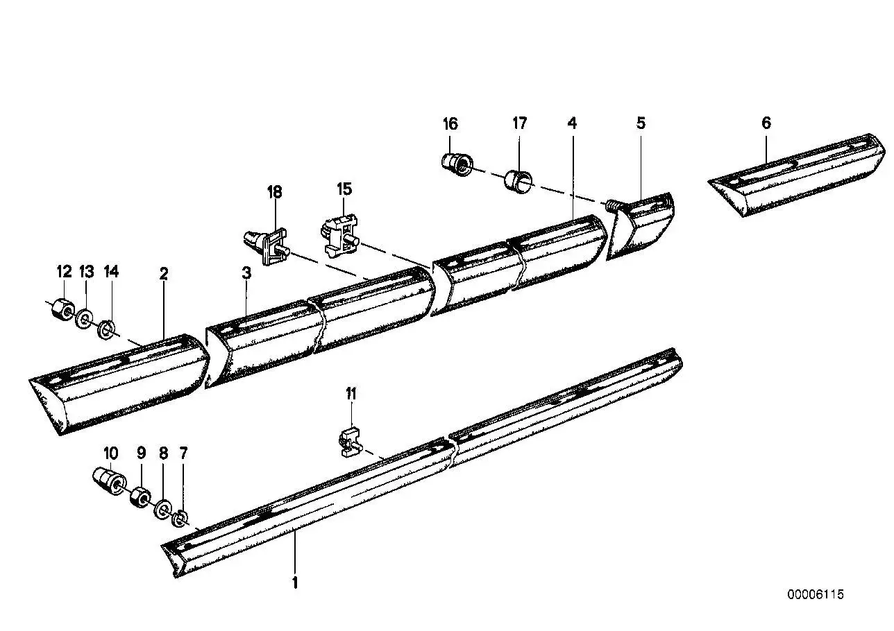 BMW Klammer E23 51131875897 - Bildposition 18