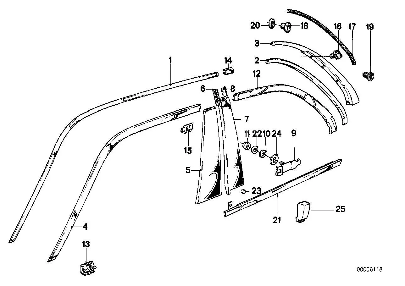 BMW Einlage E30 51368106103 - Bildposition 25