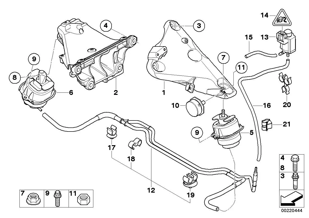 BMW Sechskantschraube E64 E70 E71 E93 F15 F16 F97 F98 G01 G02 R60