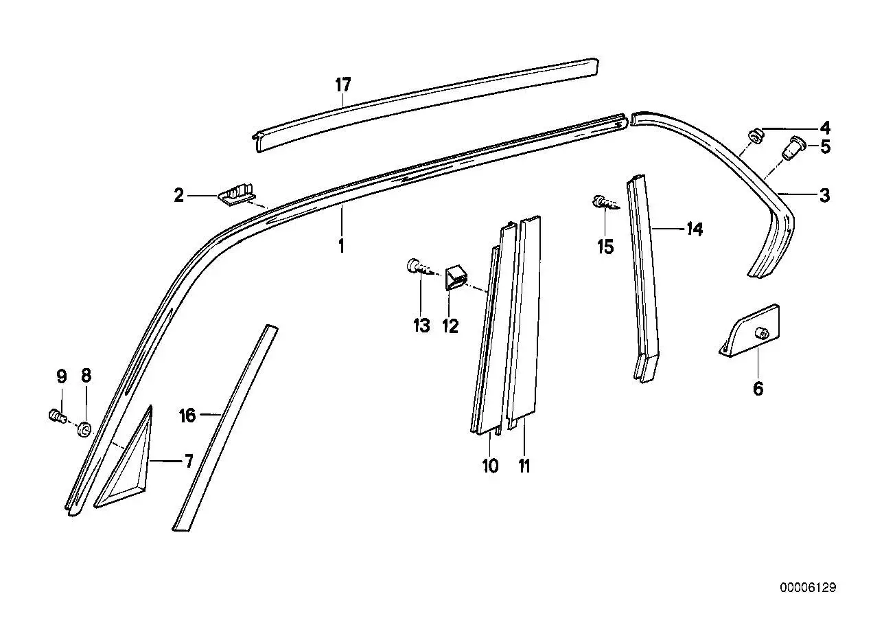 BMW Halter links E32 51131949741 - Bildposition 06