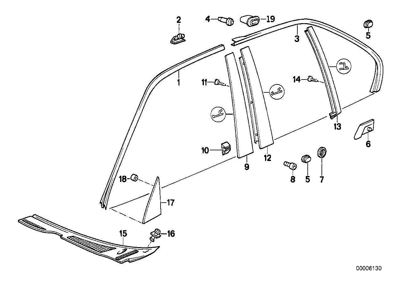 BMW Tülle E32 E34 51131928778
