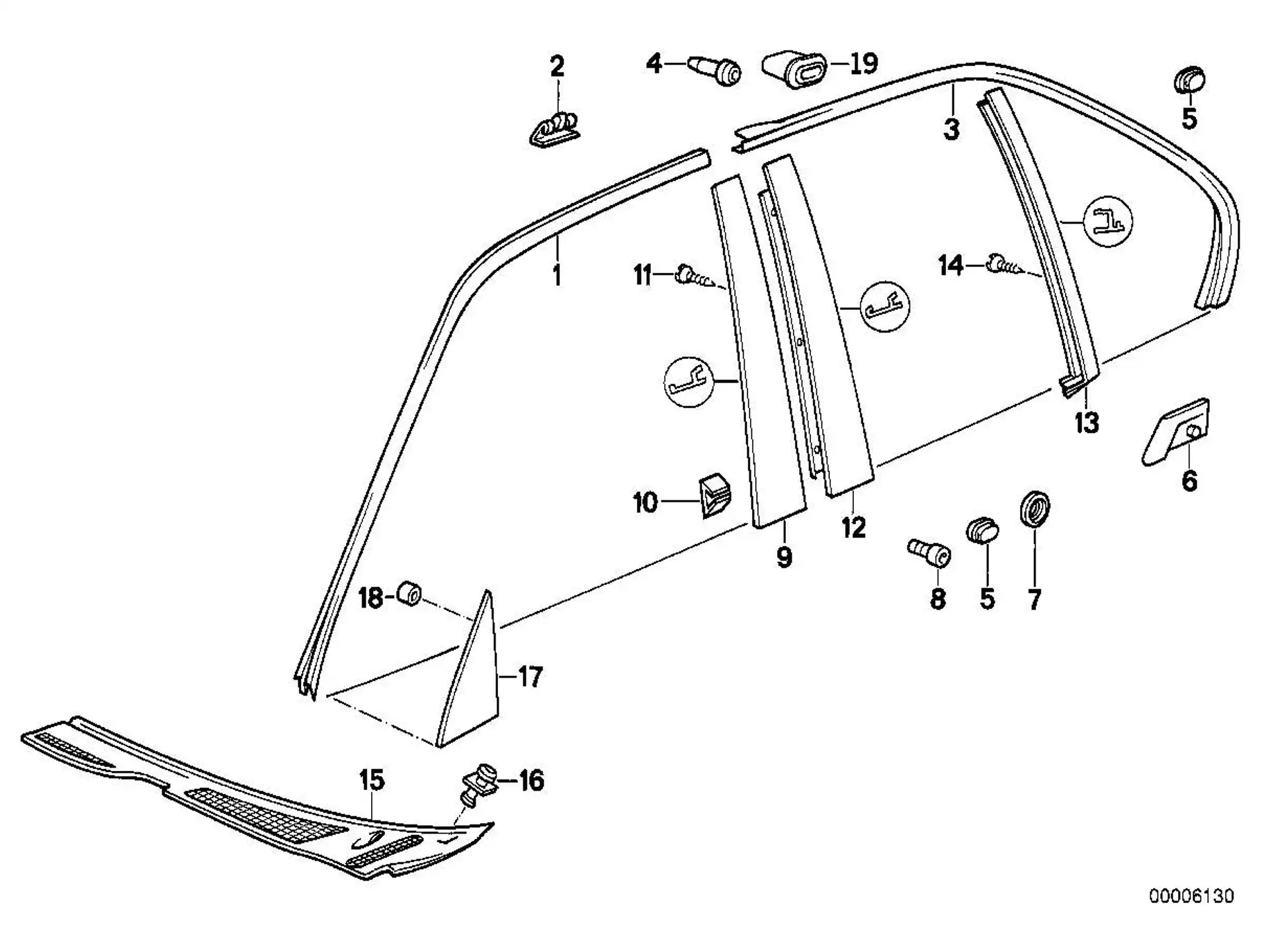 BMW Tülle E32 E34 51131928778