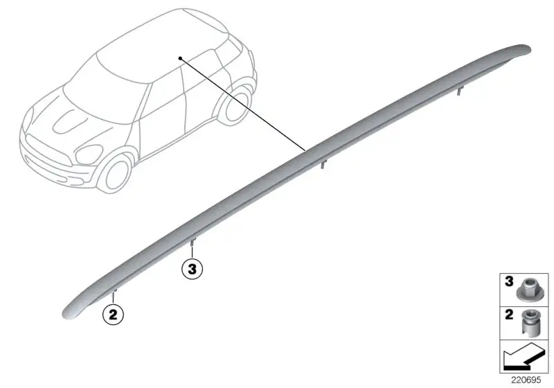 BMW Ausgleichselement R60 51139805364