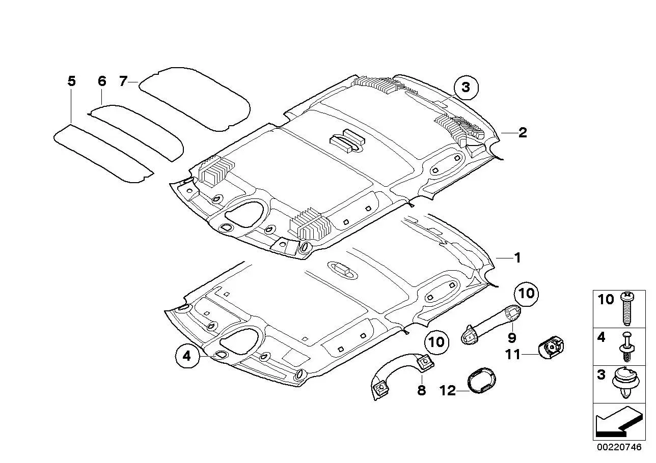 BMW Linsenschraube mit Lackschabenut 07149175903 - Bildposition 1
