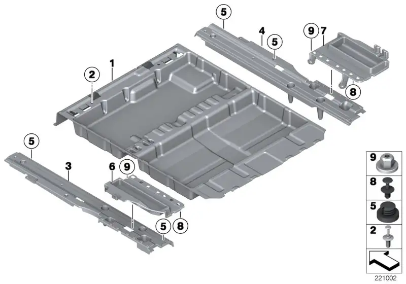 BMW Abdeckung links F11 51479168495