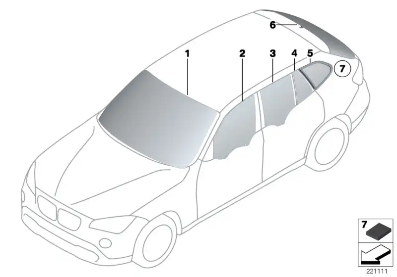 BMW Abdeckung Frontscheibe E84 51317307896