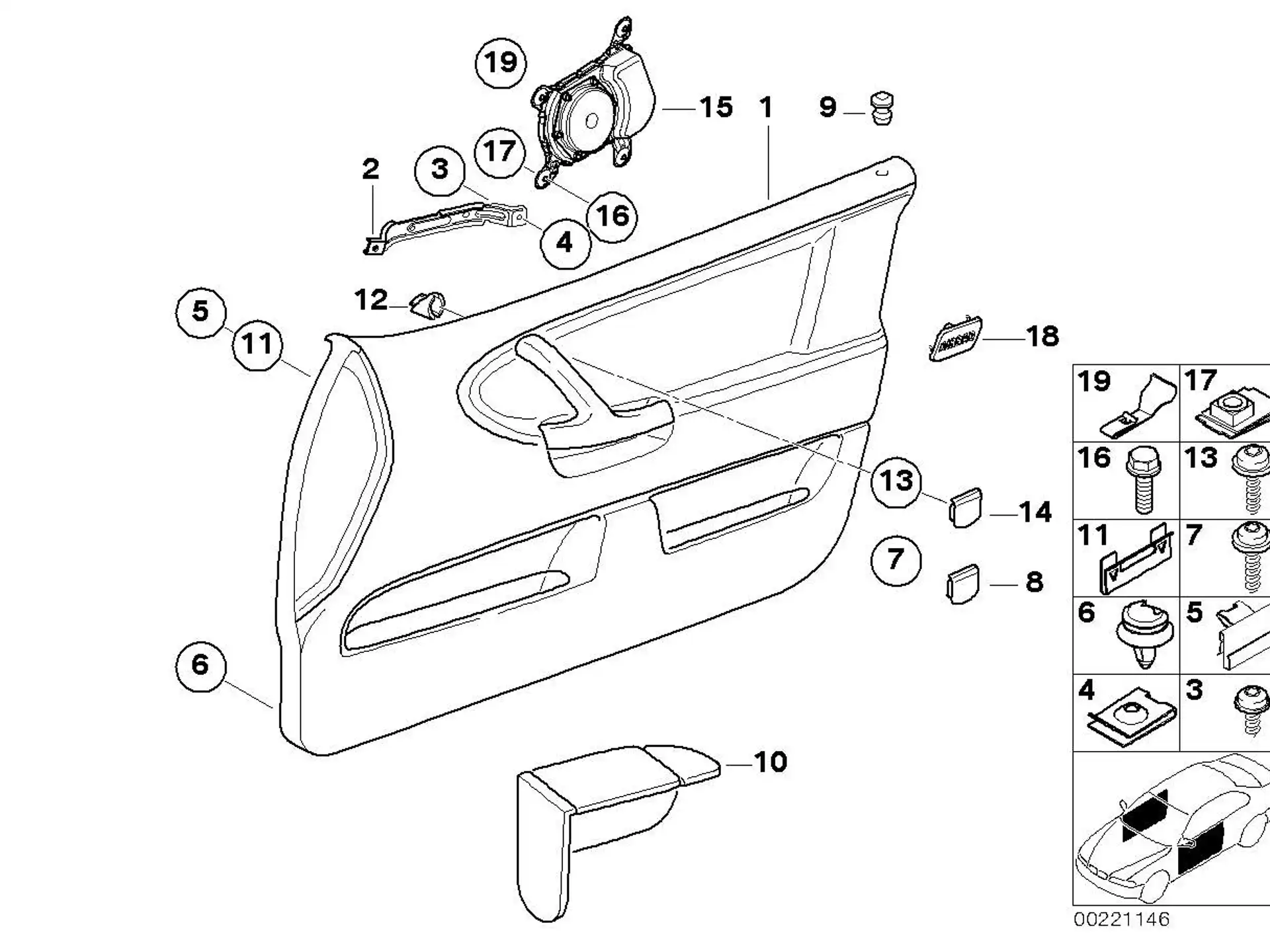 BMW Linsenschraube E34 E36 E63 E64 F01 F02 F04 F06 F07 F10 F11 F12 F13 R52 51169158228