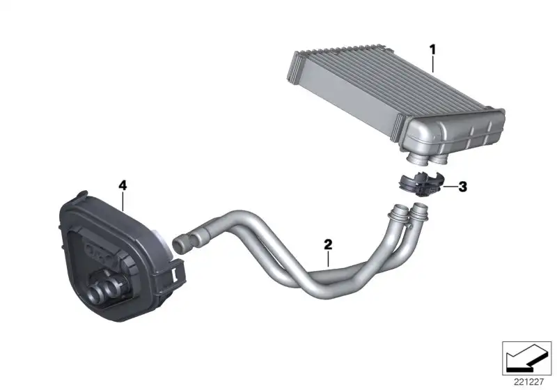 BMW Heizkörper R55 R56 R57 R58 R59 R60 R61 64113422666