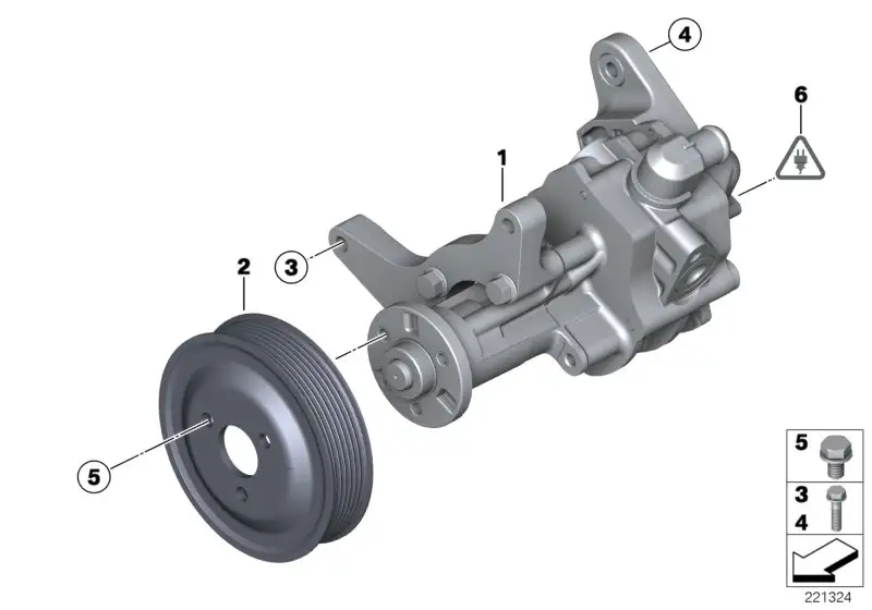 BMW Lenkhilfepumpe E70 E71 32416796464