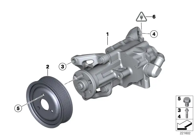 BMW Lenkhilfepumpe E70 E71 F15 F16 32416796454
