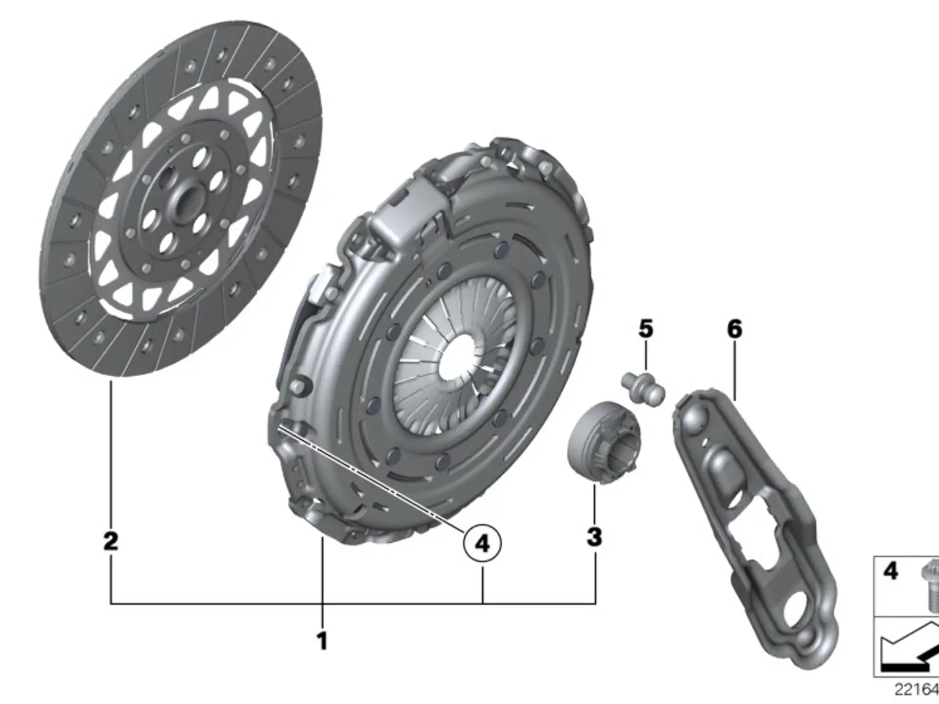 BMW Ausrückhebel R55 R56 R57 R58 R59 R60 R61 23117568467
