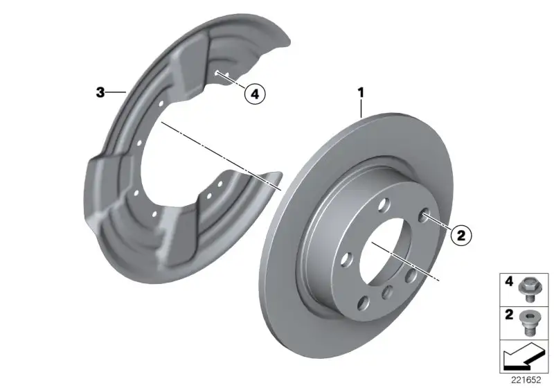 BMW Bremsscheibe R60 R61 34219811539 - MINI R60, MINI R61
