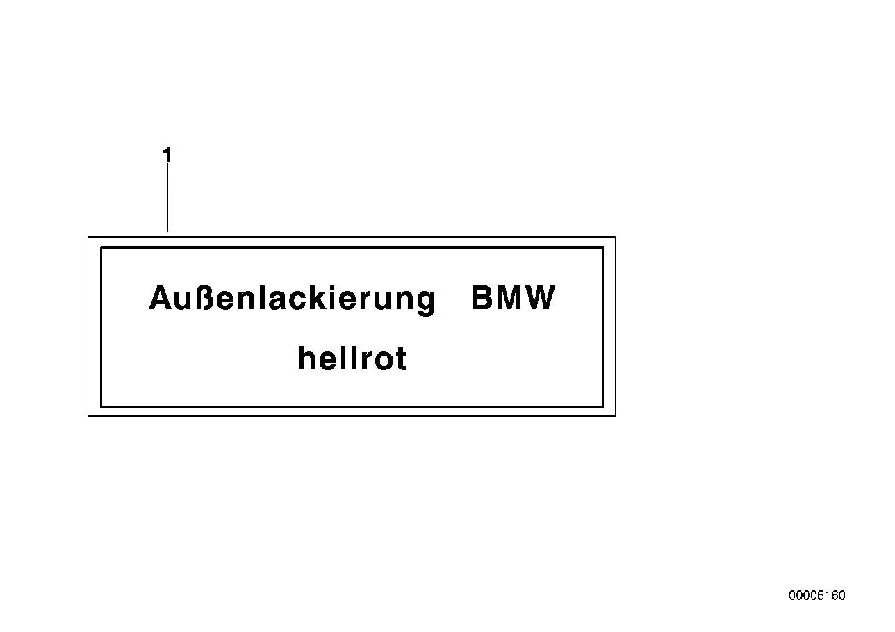 BMW Hinweisschild E24 E28 E30 E31 E32 E34 E36 51142121931