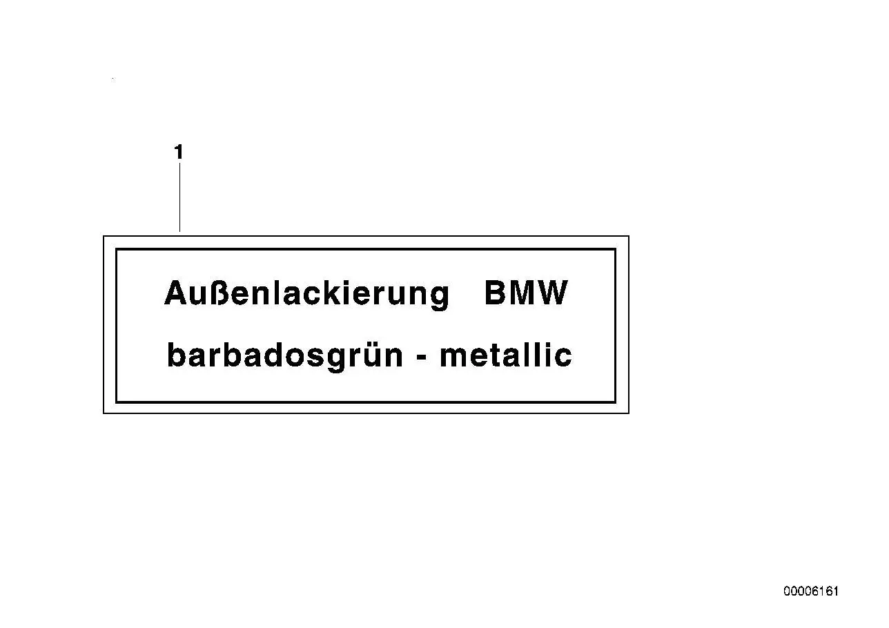 BMW Hinweisschild E24 E28 E30 E32 E34 E36 51142121747 - Bildposit