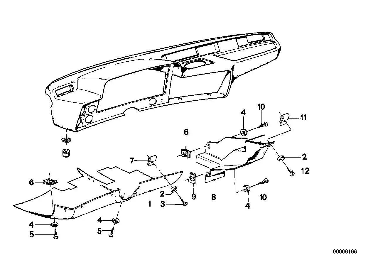BMW Verkleidung unten rechts E21 51451867724